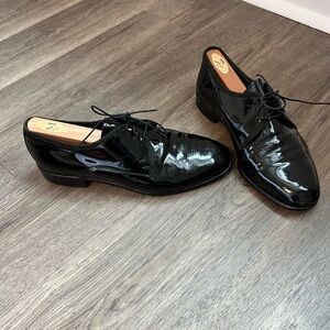 Vito Rufolo Men's Elegant Leather Derby Black Lace Up Italy Size 8.5‎